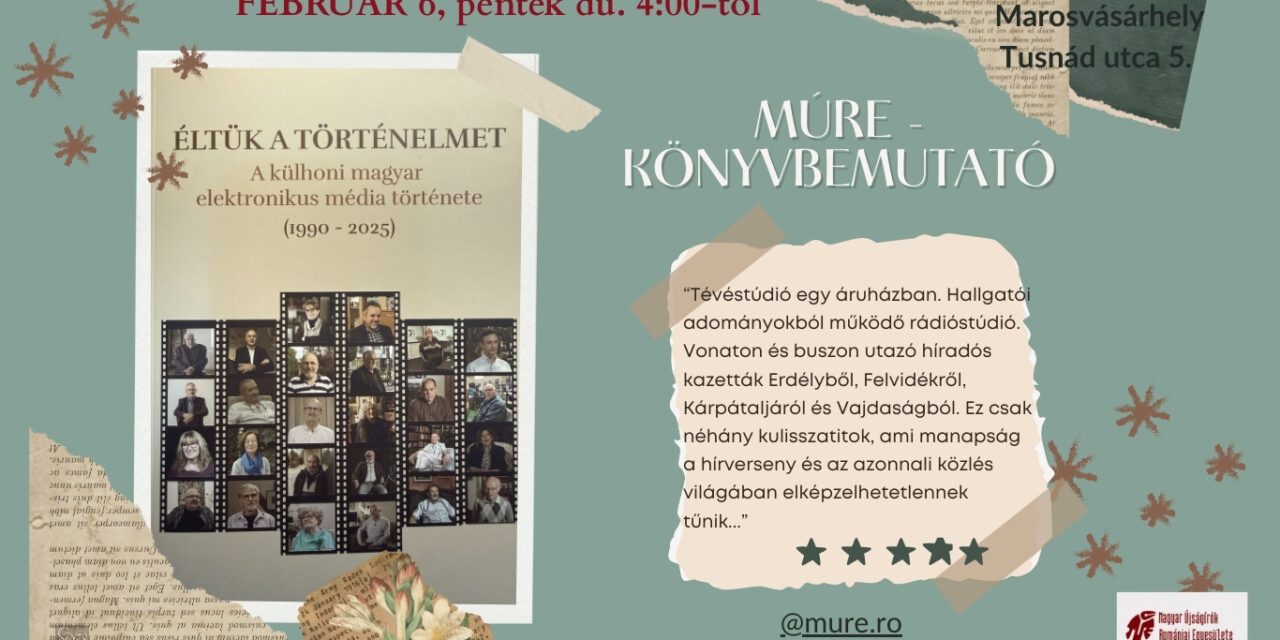 MÚRE-klub - könyvbemutató Marosvásárhelyen